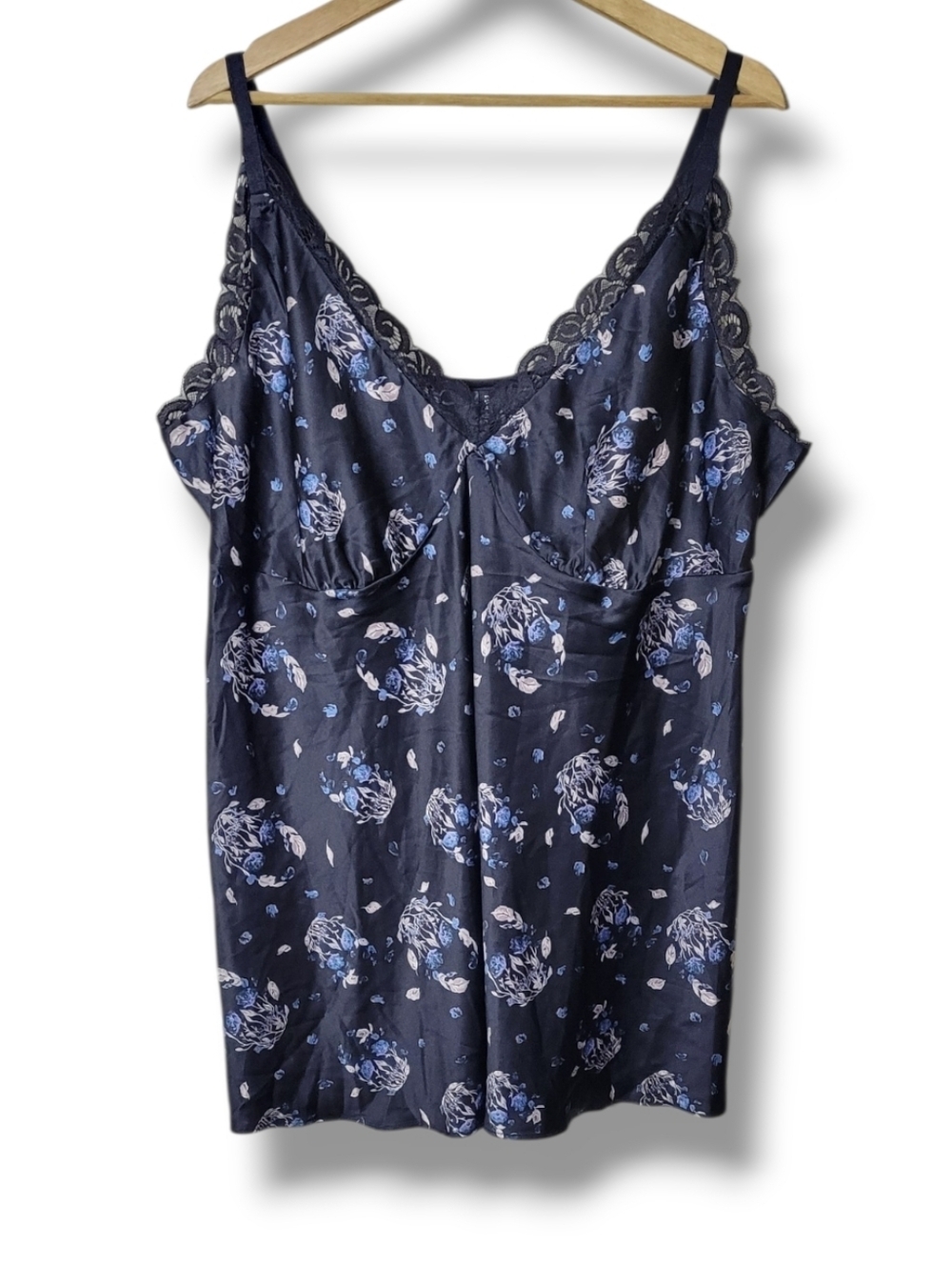 NWT Torrid Floral Satin Skull Babydoll Chemise Nightgown - Picture 2 of 9
